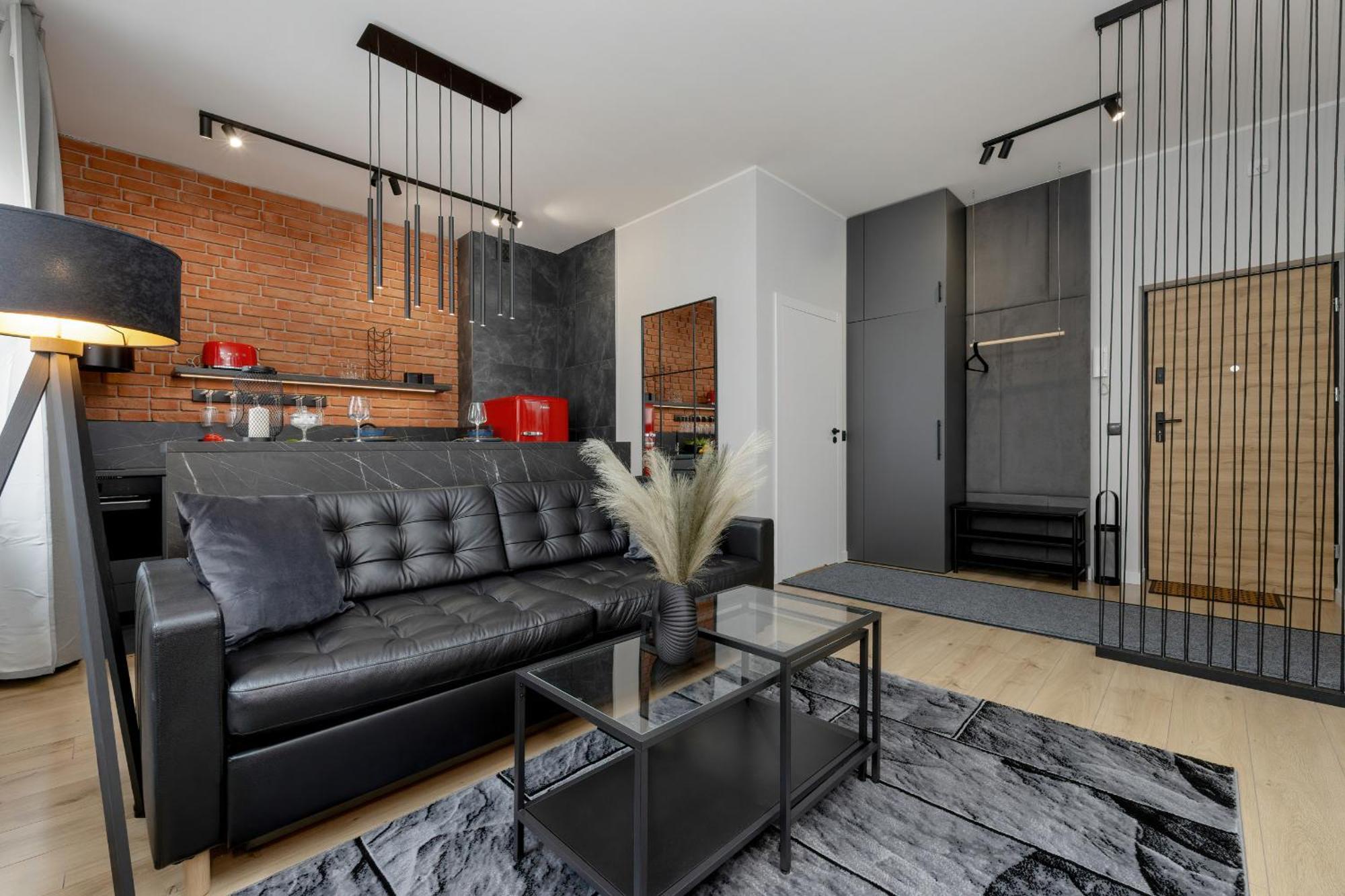 Exclusive Grey And Red Apartment In Warsaw Center By Noclegi Renters Екстериор снимка